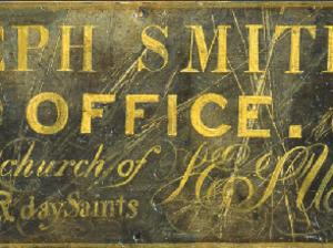 Sign for JS’s Office, ca. 1840–1844.