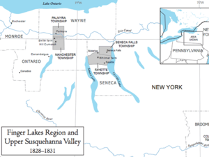 Finger Lakes Region and Upper Susquehanna Valley, 1828–1831