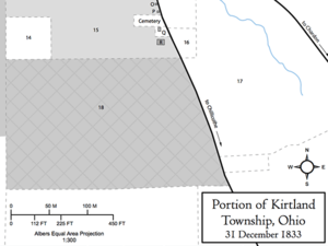 Portion of Kirtland Township, Ohio, 31 December 1833