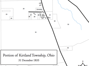 Portion of Kirtland Township, Ohio, 31 December 1835