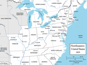 Northeastern United States, 1839